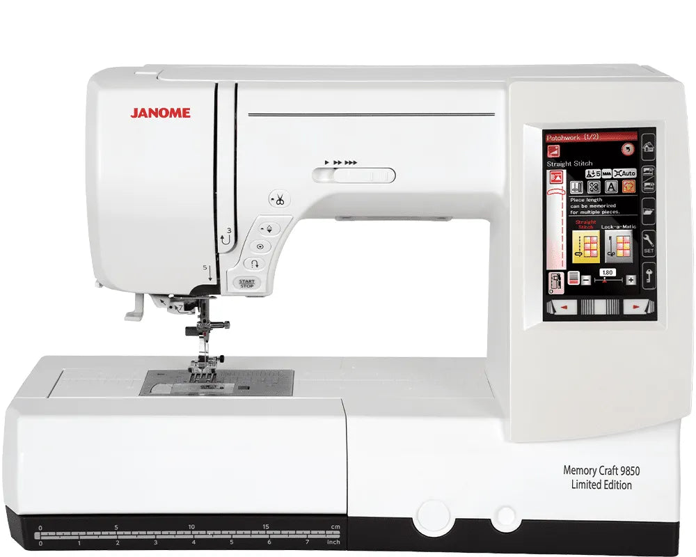 Janome Memory Craft 9850 Limited Edition Computerized Sewing and Embroidery Machine