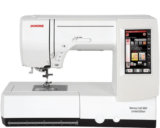 Janome Memory Craft 9850 Limited Edition Computerized Sewing and Embroidery Machine