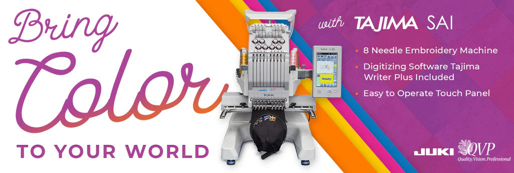 JUKI Tajima Sai 8 Needle Embroidery Commercial Machine