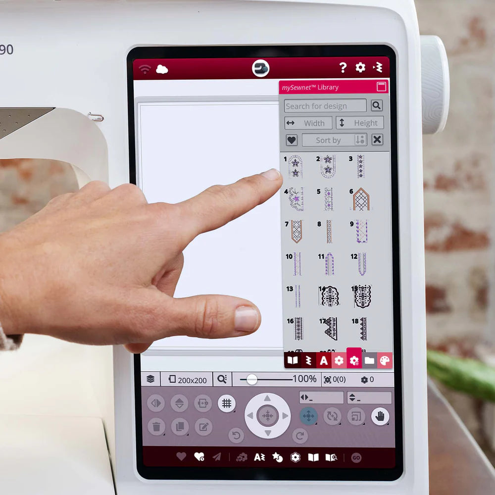 HUSQVARNA® VIKING® DESIGNER RUBY™ 90 Sewing & Embroidery Machine