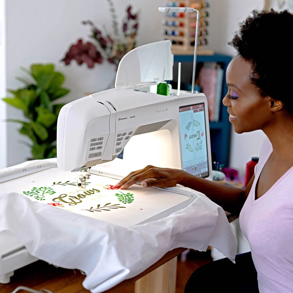 HUSQVARNA® VIKING® DESIGNER RUBY™ 90 Sewing & Embroidery Machine