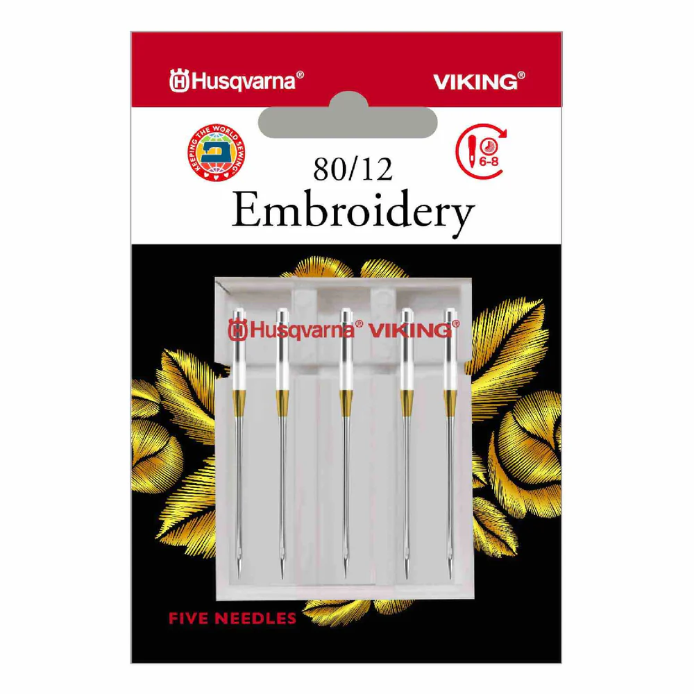 HV Embroidery Size 80-12 5-pack
