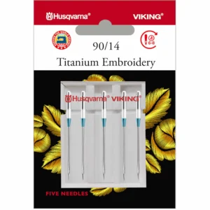 HV Embroidery Titanium Size 90-14 5-pack