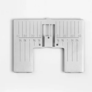 HV Straight Stitch Needle Plate With Inch Markings