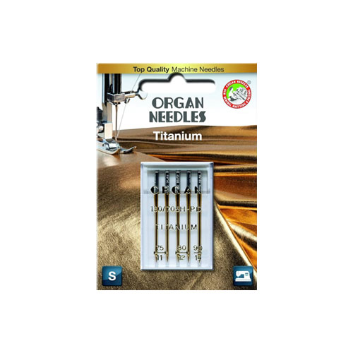 Organ Embroidery Titanium Needles Assorted 5 pk