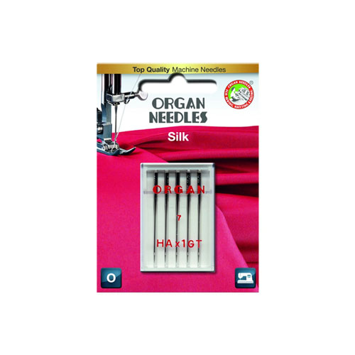 Organ Silk Needles 55/7 5 pk