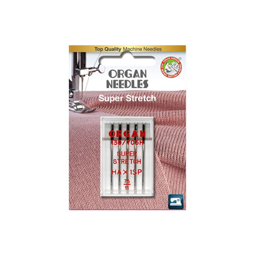 Organ Super Stretch Needles 75/11 5 pk