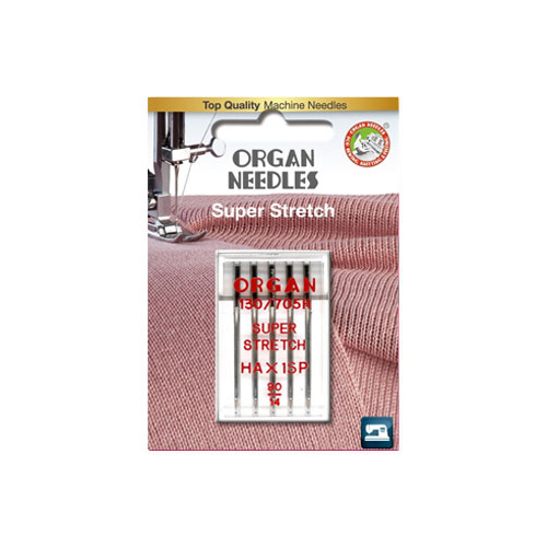Organ Super Stretch Needles 90/14 5 pk