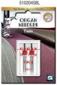 Organ Twin 2.0 80/12 Needles 2 pk