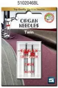 Organ Twin 2.5 80/12 Needles 2 pk