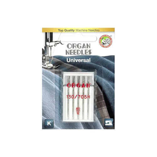 Organ Universal Needles 80/12 5 pk